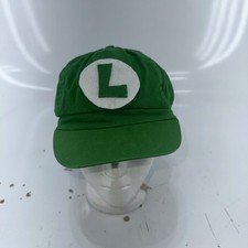 Super Mario Bros. Luigi Hat Cap Gamer Fan Cosplay Video Games Nintendo Costume