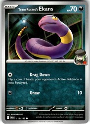 Team Rocket's Ekans 112/182 SV10: Destined Rivals Common