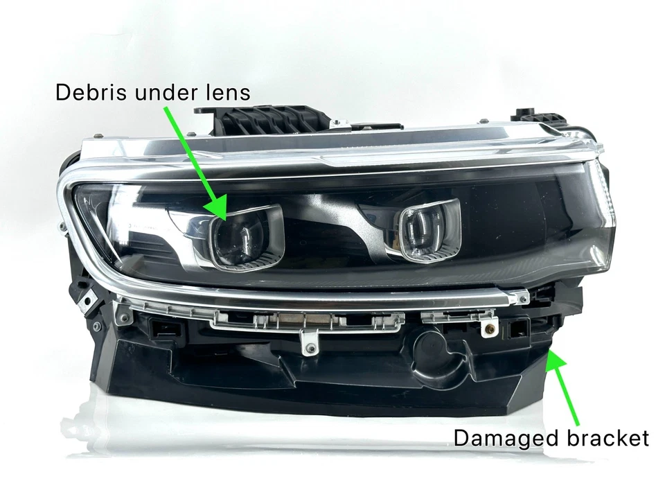 Оригинальная полностью светодиодная фара с хромированными акцентами для правой стороны Jeep Grand Wagoneer 2022-2024 годов выпуска - Изображение 3 из 4