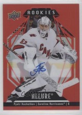 2022-23 Upper Deck Allure Rookies Red Rainbow Pyotr Kochetkov #108 Auto 13ft