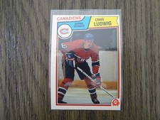 OPC 1983-84 Hockey Craig Ludwig #190 Rookie card MINT+. rookie card picture