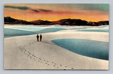 Postcard NM Alamogordo New Mexico The Great White Sands Gypsum Desert