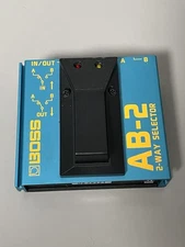 BOSS 2-way Selector AB-2 Guitar Effects Pedal A/B Switch- Fresh Batteries