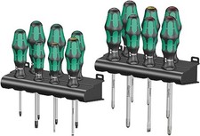 Wera 05105630001 Kraftform Big (Pack 300) Series Screwdriver Set, Green 