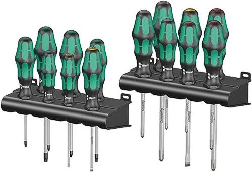 Wera 05105630001 Kraftform Big (Pack 300) Series Screwdriver Set, Green 