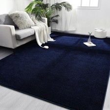 Area Rugs for Bedroom Living Room, 4x6 Navy Blue Super Soft Comfy Thickened M