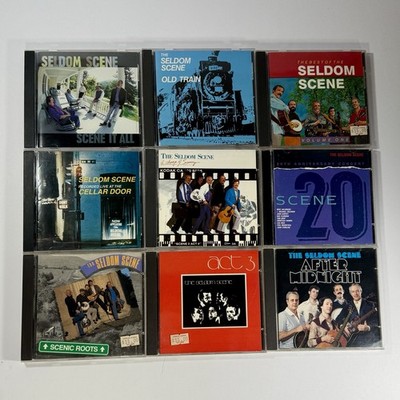 Bluegrass Bundle 9 CD's The Seldom Scene CDs Live Best Of Old Train Scene 20 Lot