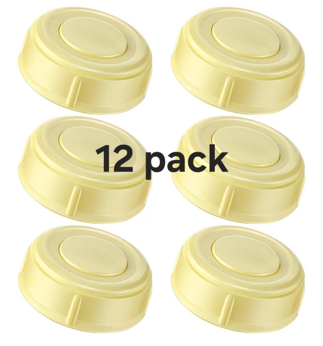 "12 Pack" Nipple Rings Compatible with Medela Baby 5oz & 8oz