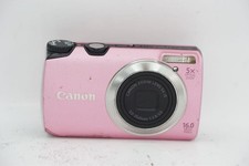 Canon PowerShot A3200 IS Pink Digital Camera Used From Japan