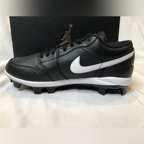 Jordan 1 Retro MCS Low Black/White Mens Baseball Cleats—Size 13 - Picture 7 of 7
