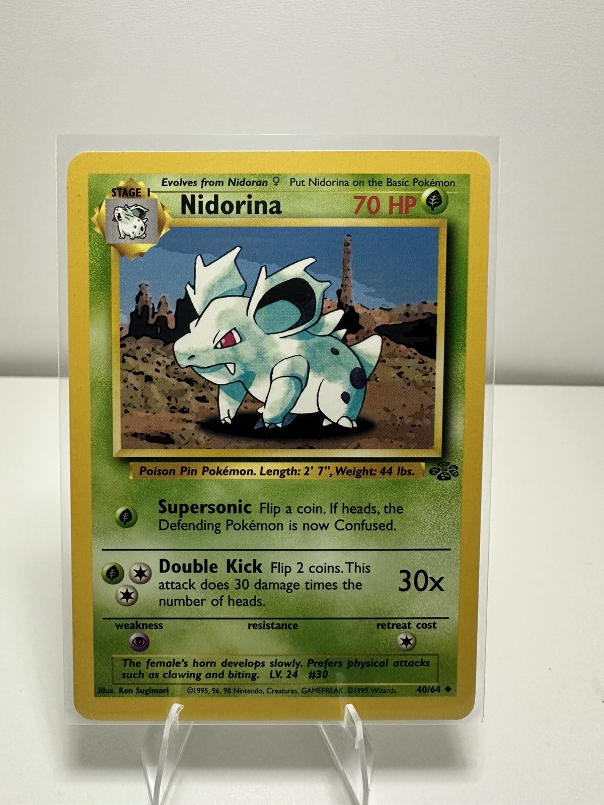 Nidorina 40/64 Jungle Set Pokemon Card