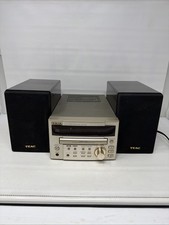 VTG TEAC CR-H100 CD/TUNER/AMPLIFIER w/LS-H100 2-WAY SPEAKERS Music System TESTED