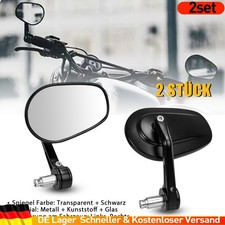 4x Motorradspiegel Lenkerenden Spiegel Motorrad Dirt Bike Rückspiegel 7/8"22mm