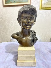 ANTICA SCULTURA IN BRONZO  FIRMATA DE MARTINO H. max 32 CM.