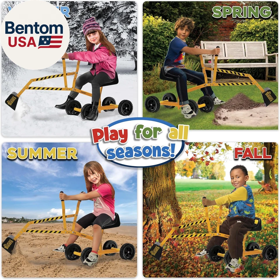 Детский экскаватор игрушка песок экскаватор на колесах, стальной песочница экскаватор игрушки для мальчиков, Sa - Изображение 3 из 4