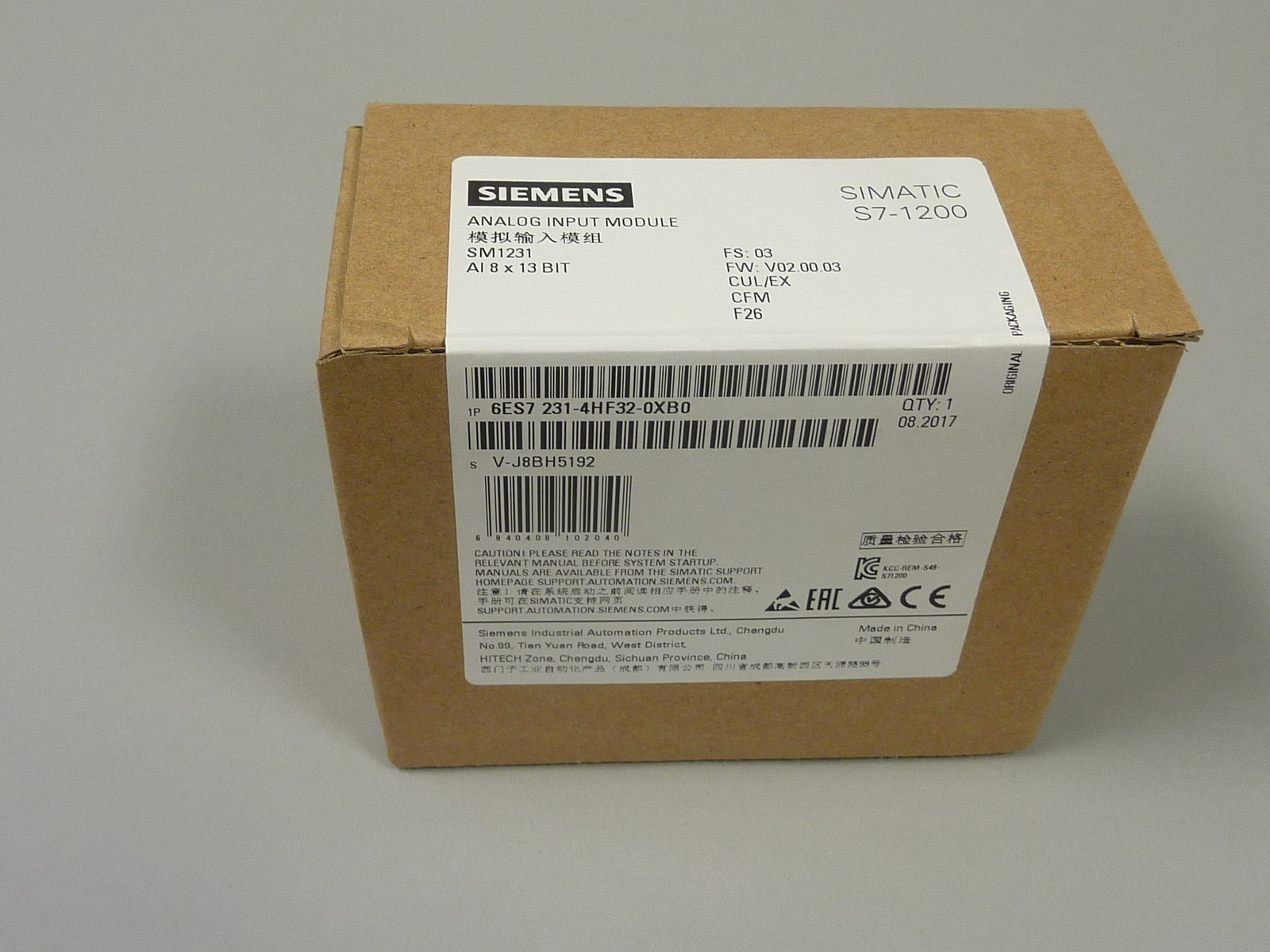 New Siemens 6ES7231-4HF32-0XB0 [24 Months Warranty]