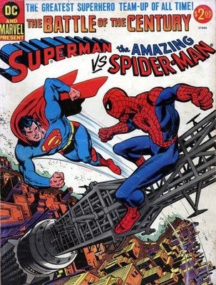 SUPERMAN VS THE AMAZING SPIDER-MAN #1 VF+ 1976 DC MARVEL CROSSOVER TREASURY SIZE