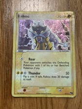 Pokemon Raikou 3/17 POP Series 2 Card Damaged on eBay