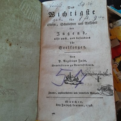 Das Wichtigste für Eltern Lehrer v. 1798  Aegidius Jais Benediktbeuren
