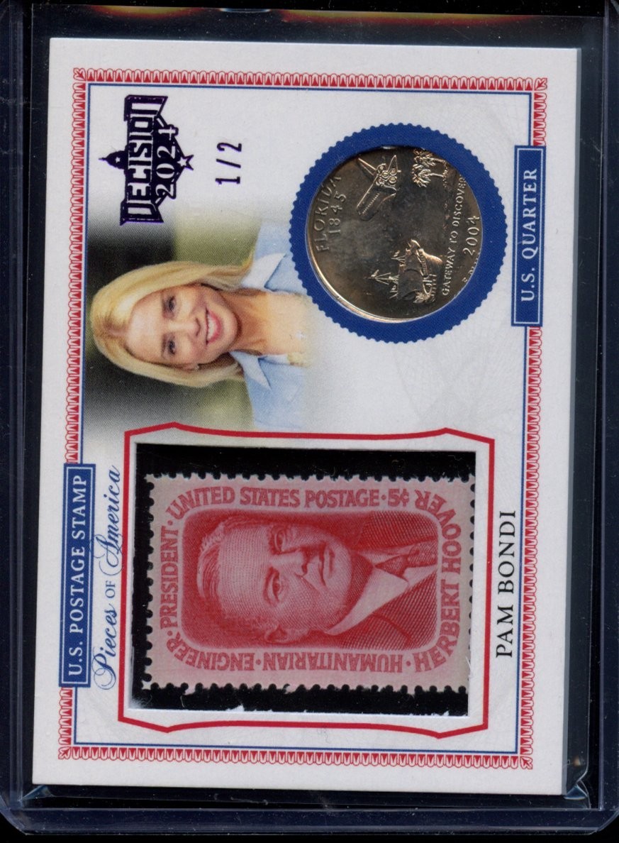 Decision 2024 Pat Bondi Postage Stamp And Quarter Purple /2 Ssp