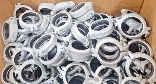 4" GRINNELL Style 577 G-FIRE Rigid Coupling Grooved Galvanized Pipe Fitting