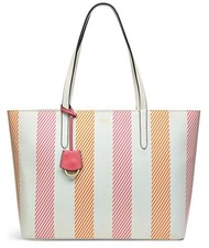 Radley chrisp street striped leather tote bag large clean inside & out