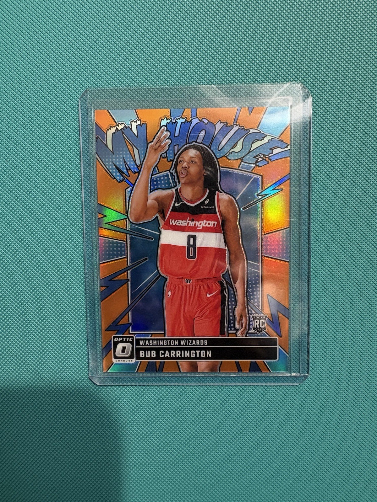 BUB CARRINGTON ~ RoOkiE ~ 2024 Donruss Optic #8 ~ My House ORANGE /39