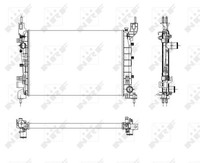 Nrf 54504 KüHler, MotorküHlung FüR Fiat