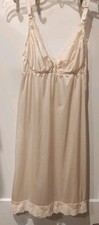 Vassarette Full Slip Womens Size 36 Ivory Lace Vintage 0872