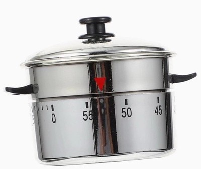 Supply America Soup Pot Shaped 1-minute Egg Timers Set(2) Mechanical Kitchen New