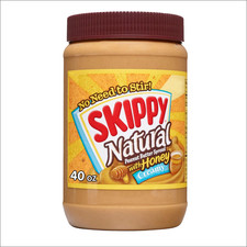 SKIPPY Natural Creamy Peanut Butter Spread with Honey, 40 oz