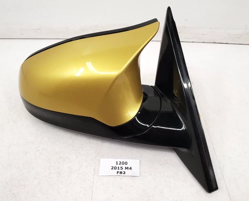 ✅ 15-20 OEM BMW F82 F83 M4 Passenger Side Mirror Heated Auto Dim Gold B67