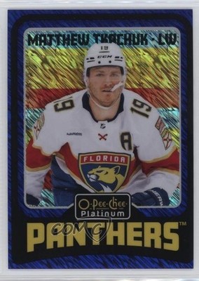 2024-25 O-Pee-Chee Platinum Retro Blue Luster 73/100 Matthew Tkachuk #R29 1j6p