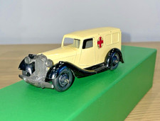 DINKY TOYS No.30f AMBULANCE CREAM/BLACK GOOD COND.