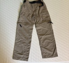 Magellan Outdoors Child  s Size S/8 Beige Fish Gear Tactical Pants Elastic Waist