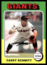 Casey Schmitt 2024 Topps Heritage #124 Giants MLB READ FREE SHIP AutographDen
