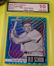 RALPH KINER---2021 Panini PRIZM***TEAL WAVE--OLD--GEM 10***PIRATES***Mad DOG