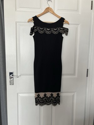 Ladies Size 8 Lipsy Dress Black Evening Cocktail Special Occasion