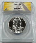 1960  FRANKLIN US Half Dollar,   MS64 by ANACS,   FBL,   a SUPERB coin!!!!