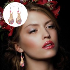 1 Pair Eater Bunny Earrings Holiday Earrings for Women spring earrings