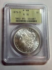 1879-S $1 Morgan Silver Dollar PCGS MS65 OGH Blast White Nice Frosty Coin