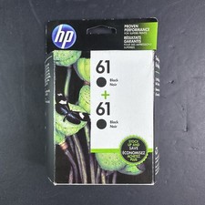HP 61 Black Genuine Ink Twin 2 Pack Sealed OEM Sealed - EXP. 07/2017