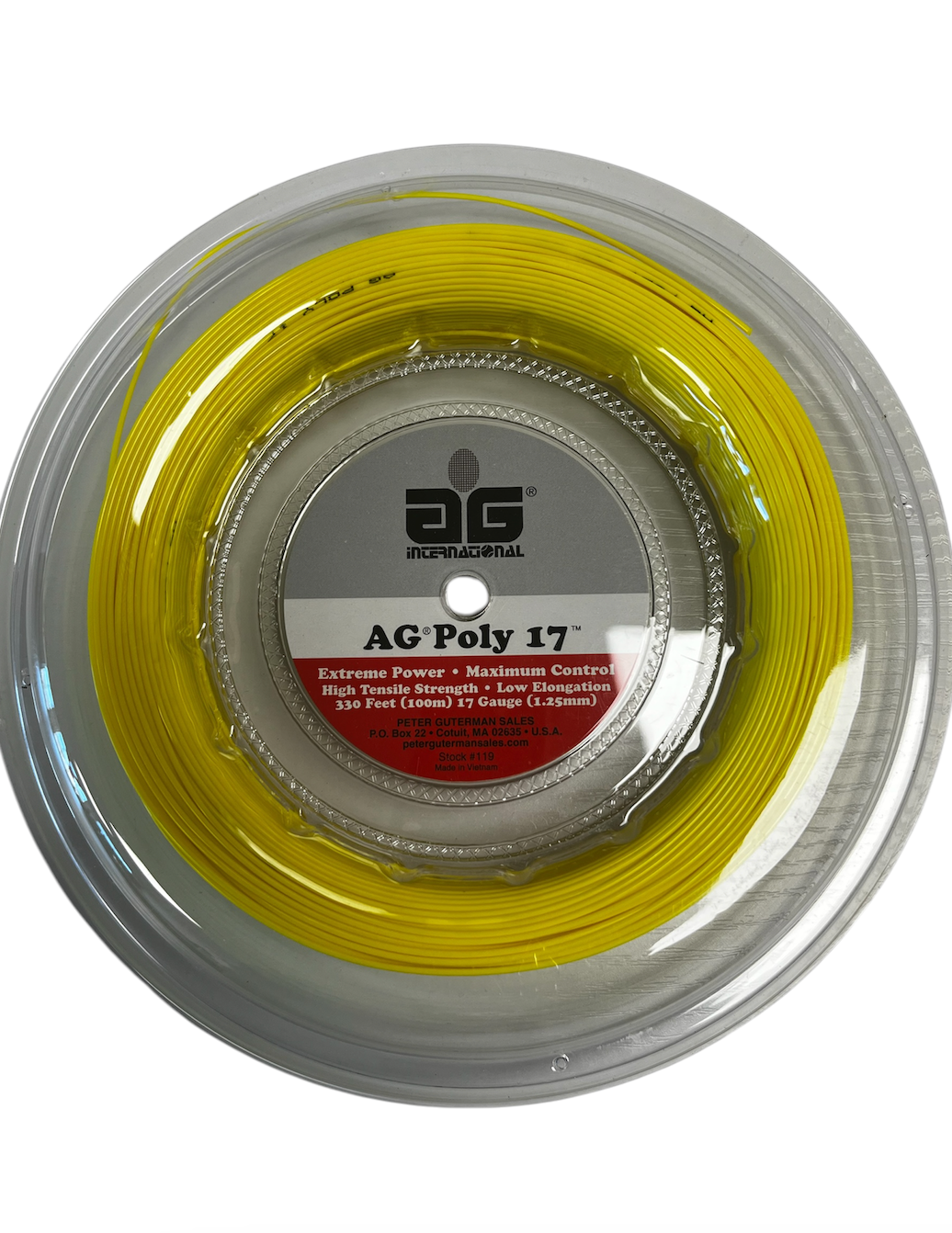 AG Poly 17G Tennis String Reel 330' - Yellow | eBay