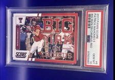2017 SCORE MAHOMES  ROOKIE RED SP BIG MAN ON CAMPUS PSA 10 GEM MINT RC POP 11