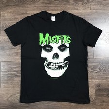 Gildan Misfits American Punk Rock Boy Band Men s Horror Face Skull Black T-Shirt