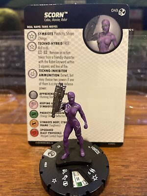 SCORN - 049 Rare - Spider-Man Venom Absolute Carnage Heroclix Set #49 | eBay