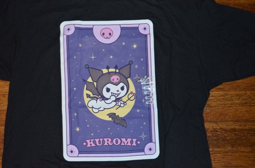 NWT SANRIO KUROMI TAROT CARD HELLO KITTY BLACK T SHIRT SHORT SLEEVE TEE $28 - Picture 4 of 5