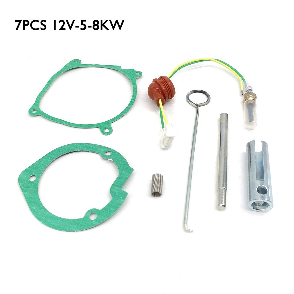 7Pcs Car Air Diesel Gasket Ceramic Glow Plug 12V58KW For Diesel