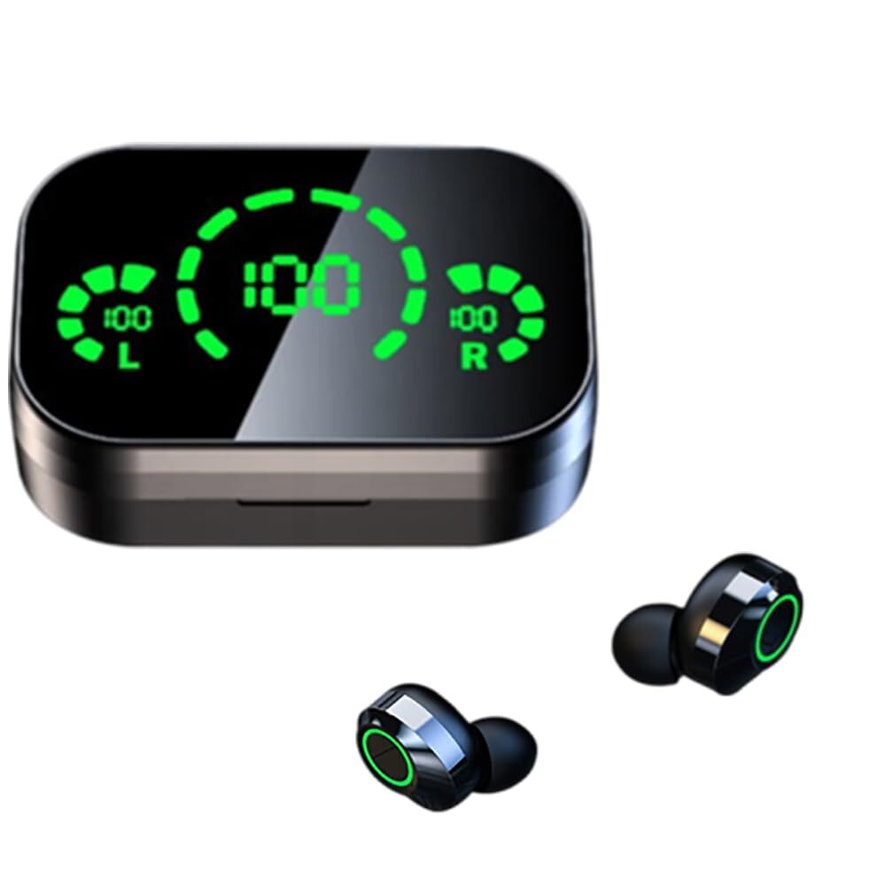 ENGFYADSY Wireless Earbuds Bluetooth 5.3 Earphones with Wireless Charging Cas...