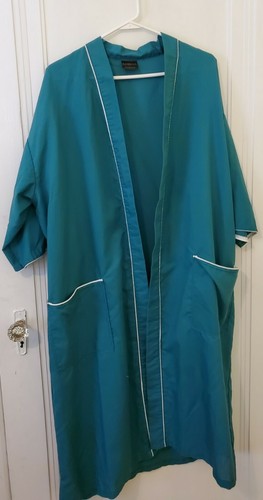 Vintage Studio 5 Robe Collection Mens Womens OSFA Green Belted Bathrobe Made USA - Picture 5 of 12